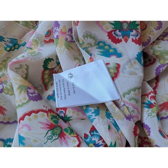 Zadig & Voltaire Reen Butterfly-Print Ruffle Maxi Silk Dress Sz S #2G453 - Picture 14 of 14